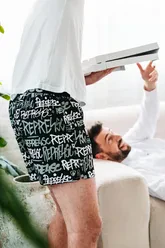 Pánské trenky s vytkávanou gumou EXCLUSIVE MIKE - Pánske trenky REPRE4SC EXCLUSIVE MIKE SIGNATURE - R4M-BOX-0713S - S