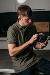 Pánska trička - Pánske tričko s krátkym rukávom REPRE4SC COLLAR - R4M-TSS-2705L - L