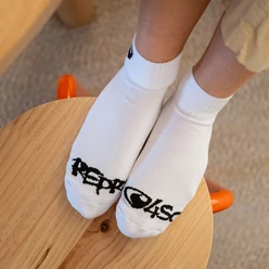 Ponožky krátké - Krátke ponožky REPRE4SC SHORT WHITE - R3A-SOC-020237 - S
