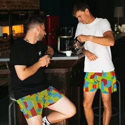 PÁNSKE TRENKY všitá guma EXCLUSIVE ALI - Pánske trenky REPRE4SC EXCLUSIVE ALI CUBEILLUSION - R3M-BOX-0640S - S