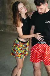 Dámske trenky vytkávaná guma GIGI - Dámske trenky Repre GIGI AQUARIUM TRAFFIC - R3W-BOX-0712S - S