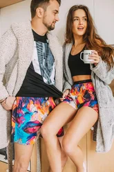 Pánské trenky všitá guma EXCLUSIVE ALI - Pánské trenky s všitou gumou REPRE4SC EXCLUSIVE ALI CURLY PROMISE - R3M-BOX-0615S - S