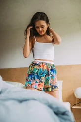 Dámske trenky vytkávaná guma GIGI - Dámske trenky Repre GIGI ALIEN ATTACK - R3W-BOX-0701S - S