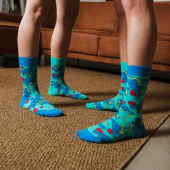 Ponožky Graphix - Vysoké ponožky REPRE4SC GRAPHIX SKATING T-REX - R4A-SOC-060137 - S