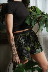 Dámske trenky vytkávaná guma GIGI - Dámske trenky REPRE4SC GIGI PRICKLY TREETOP - R4W-BOX-0724S - S