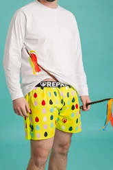 Pánské trenky s vytkávanou gumou EXCLUSIVE MIKE - Pánske trenky REPRE4SC EXCLUSIVE MIKE PERFECT EGGS - R5M-BOX-0703S - S