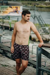 PÁNSKE TRENKY všitá guma EXCLUSIVE ALI - Pánske trenky REPRE4SC EXCLUSIVE ALI DEVIL'S HELL TRAIN - R5M-BOX-0612S - S