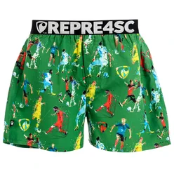 Pánské trenky s vytkávanou gumou EXCLUSIVE MIKE - Pánske trenky REPRE4SC EXCLUSIVE MIKE FREE KICK! - R4M-BOX-0720S - S