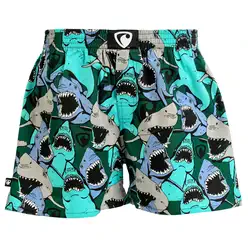 PÁNSKE TRENKY všitá guma EXCLUSIVE ALI - Pánske trenky REPRE4SC EXCLUSIVE ALI HAPPY SHARKS - R4M-BOX-0609XL - XL