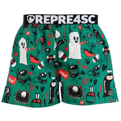 Pánské trenky s vytkávanou gumou EXCLUSIVE MIKE - Pánske trenky REPRE4SC EXCLUSIVE MIKE GRRRR! - R4M-BOX-0727S - S