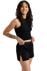 Dámské trenky vytkávaná guma GIGI - Dámské trenky s vytkávanou gumou REPRE4SC LADIES GIGI BLACK - R5W-BOX-0710S - S