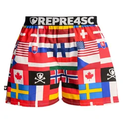 Pánské trenky s vytkávanou gumou EXCLUSIVE MIKE - Pánske trenky REPRE4SC EXCLUSIVE MIKE HOCKEY WORLDS - R5M-BOX-0702S - S