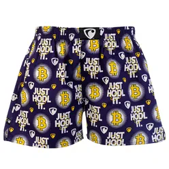 Pánské trenky všitá guma EXCLUSIVE ALI - Pánské trenky s všitou gumou REPRE4SC EXCLUSIVE ALI JUST HODL IT - R5M-BOX-0611S - S