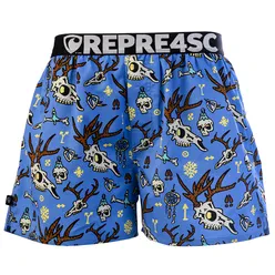 Pánské trenky s vytkávanou gumou EXCLUSIVE MIKE - Pánské trenky s vytkávanou gumou REPRE4SC EXCLUSIVE MIKE ICE LAND - R5M-BOX-0707S - S