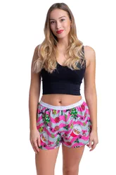 Dámské trenky vytkávaná guma GIGI - Dámské trenky s vytkávanou gumou REPRE4SC LADIES GIGI FUNKY VIBES - R4W-BOX-0722S - S