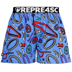 Pánské trenky s vytkávanou gumou EXCLUSIVE MIKE - Pánské trenky s vytkávanou gumou REPRE4SC EXCLUSIVE MIKE BMX SHOP - R6M-BOX-0713S - S
