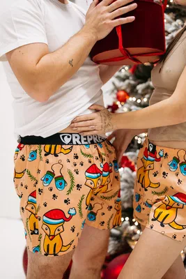 Pánské trenky s vytkávanou gumou EXCLUSIVE MIKE - Pánské trenky s vytkávanou gumou REPRE4SC EXCLUSIVE MIKE FLUFFY FELLOW - R4M-BOX-0723S - S