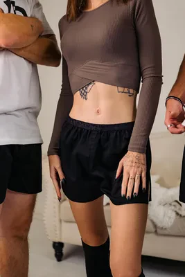 Dámské trenky vytkávaná guma GIGI - Dámské trenky s vytkávanou gumou REPRE4SC LADIES GIGI BLACK - R5W-BOX-0710S - S