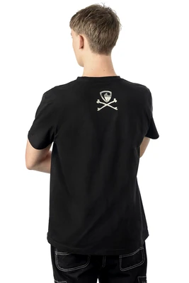 T-SHIRTS FÜR HERREN - Kurzarm T-shirt für Männer REPRE4SC BLACK GLITTER - R3M-TSS-2301S - S