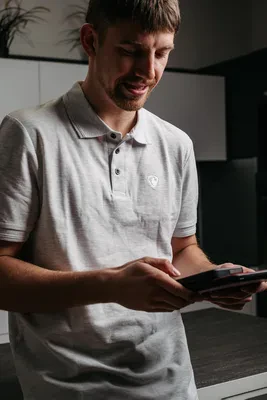 T-SHIRTS FÜR HERREN - Kurzarm T-shirt für Männer REPRE4SC COLLAR - R4M-TSS-2703L - L