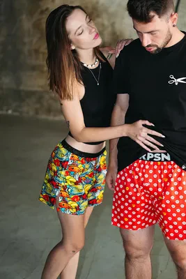 Ladies boxershorts with elastic waistband GIGI - Women's boxer shorts Repre GIGI AQUARIUM TRAFFIC - R3W-BOX-0712S - S