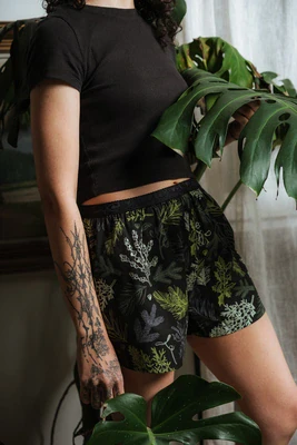 Dámské trenky vytkávaná guma GIGI - Dámské trenky s vytkávanou gumou REPRE4SC LADIES GIGI PRICKLY TREETOP - R4W-BOX-0724S - S