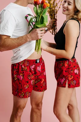 men's boxershorts with woven label EXCLUSIVE ALI - Men's boxer shorts REPRE4SC EXCLUSIVE ALI HEARTLAND - R6M-BOX-0616S - S