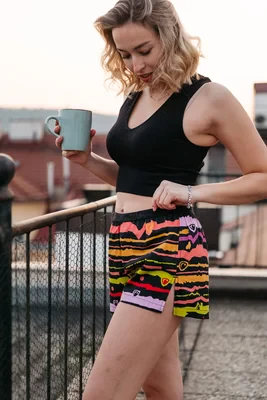 Dámské trenky vytkávaná guma GIGI - Dámské trenky s vytkávanou gumou REPRE4SC LADIES GIGI SPRING PROMISES - R6W-BOX-0712S - S