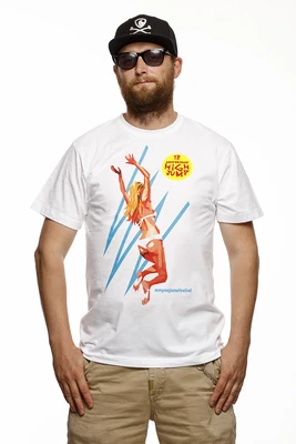 Oficiální kolekce HIGH JUMP trika - Kurzarm T-shirt für Männer REPRE4SC High Jump Cliff diver - R6M-TSS-7002M - M