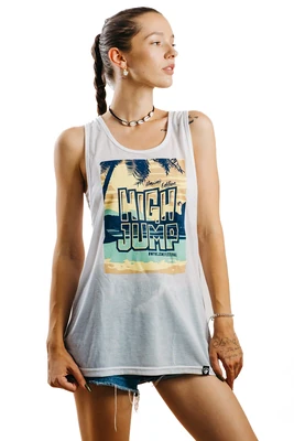 Oficiální kolekce HIGH JUMP trika - Dámské tílko REPRE4SC High Jump HAWAII - R2W-TOP-0702S - S