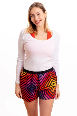 Dámské trenky - Dámské trenky s vytkávanou gumou REPRE4SC GIGI MAGIC LINES - R3W-BOX-0705S - S