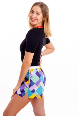 Dámské trenky vytkávaná guma GIGI - Dámské trenky s vytkávanou gumou REPRE4SC GIGI ZIG ZAG - R3W-BOX-0711S - S