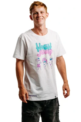 T-SHIRTS FÜR HERREN - Kurzarm T-shirt für Männer REPRE4SC High Jump FELLAZ - R3M-TSS-1302M - M