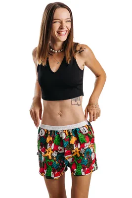 Ladies boxershorts with elastic waistband GIGI - Women's boxer shorts Repre GIGI CHRISTMAS TIME - R3W-BOX-0721XL - XL
