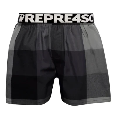 Pánské trenky s vytkávanou gumou CLASSIC MIKE - Pánské trenky s vytkávanou gumou REPRE4SC CLASSIC MIKE 23255 - R3M-BOX-0255S - S