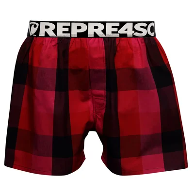 Pánské trenky s vytkávanou gumou CLASSIC MIKE - Pánské trenky s vytkávanou gumou REPRE4SC CLASSIC MIKE 23264 - R3M-BOX-0264S - S