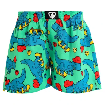 PÁNSKE TRENKY všitá guma EXCLUSIVE ALI - Pánske trenky REPRE4SC EXCLUSIVE ALI SKATING T-REX - R4M-BOX-0608M - M