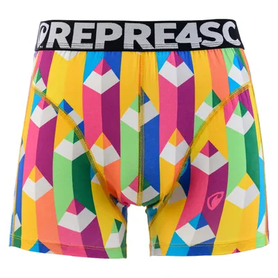 Pánské boxerky SPORT - Pánské boxerky s vytkávanou gumou REPRE4SC SPORT PASTEL UP! - R4M-BOX-0426S - S