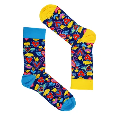 Ponožky Graphix - Dlouhé ponožky REPRE4SC GRAPHIX BURNING VALENTINE - R4A-SOC-060437 - S