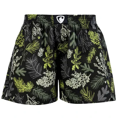 Pánské trenky všitá guma EXCLUSIVE ALI - Pánské trenky s všitou gumou REPRE4SC EXCLUSIVE ALI PRICKLY TREETOP - R4M-BOX-0624S - S