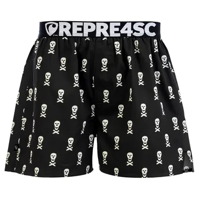 Pánské trenky s vytkávanou gumou EXCLUSIVE MIKE - Pánské trenky s vytkávanou gumou REPRE4SC EXCLUSIVE MIKE LUFTPIRATEN - R4M-BOX-0725S - S