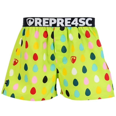 Pánské trenky s vytkávanou gumou EXCLUSIVE MIKE - Pánské trenky s vytkávanou gumou REPRE4SC EXCLUSIVE MIKE PERFECT EGGS - R5M-BOX-0703S - S