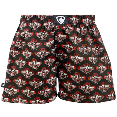 Pánské trenky všitá guma EXCLUSIVE ALI - Pánské trenky s všitou gumou REPRE4SC EXCLUSIVE ALI DEVIL'S HELL TRAIN - R5M-BOX-0612S - S