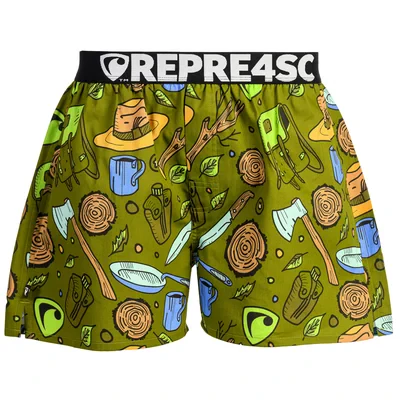 Pánské trenky s vytkávanou gumou EXCLUSIVE MIKE - Pánské trenky s vytkávanou gumou REPRE4SC EXCLUSIVE MIKE BUSHCRAFT - R5M-BOX-0704S - S