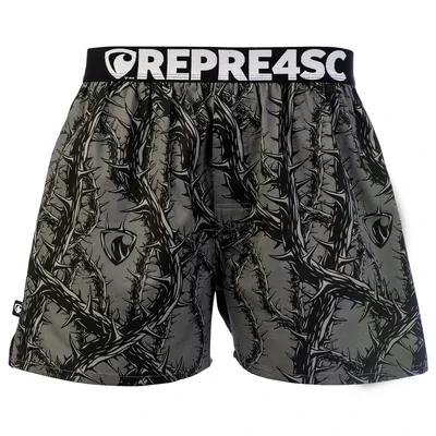 Pánské trenky s vytkávanou gumou EXCLUSIVE MIKE - Pánské trenky s vytkávanou gumou REPRE4SC EXCLUSIVE MIKE THORNS OF JESUS - R5M-BOX-0706S - S