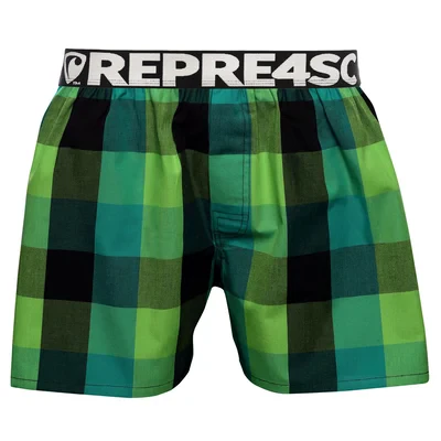 Pánské trenky s vytkávanou gumou CLASSIC MIKE - Pánské trenky s vytkávanou gumou REPRE4SC CLASSIC MIKE 23263 - R3M-BOX-0263S - S