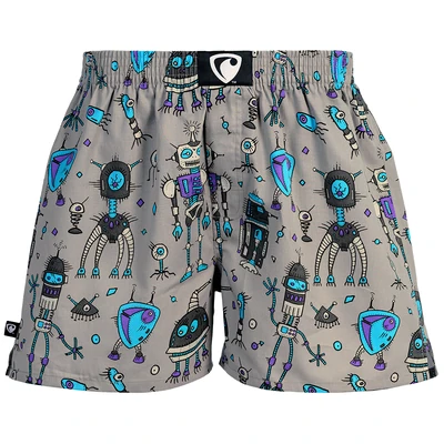 PÁNSKE TRENKY všitá guma EXCLUSIVE ALI - Pánske trenky REPRE4SC EXCLUSIVE ALI WE ARE THE ROBOTS - R6M-BOX-0621S - S