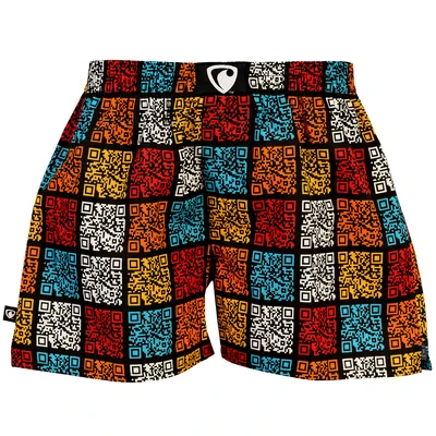PÁNSKE TRENKY všitá guma EXCLUSIVE ALI - Pánske trenky REPRE4SC EXCLUSIVE ALI QR CUBES - R6M-BOX-0619S - S