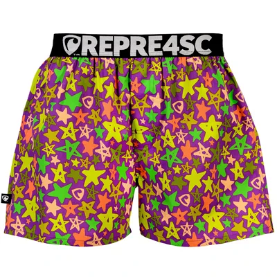 Pánské trenky s vytkávanou gumou EXCLUSIVE MIKE - Pánske trenky REPRE4SC EXCLUSIVE MIKE SUPERSTARS - R6M-BOX-0720S - S