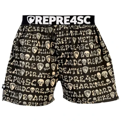 Pánské trenky s vytkávanou gumou EXCLUSIVE MIKE - Pánske trenky REPRE4SC EXCLUSIVE MIKE BONES SPEAK - R6M-BOX-0714S - S
